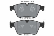 2417601 Sada brzdových destiček, kotoučová brzda epad TEXTAR