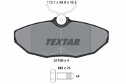 2419001 Sada brzdových destiček, kotoučová brzda epad TEXTAR
