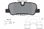2419281 Sada brzdových destiček, kotoučová brzda Lightweight Technology TEXTAR