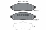 2422701 Sada brzdových destiček, kotoučová brzda TEXTAR