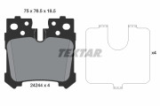 2424401 Sada brzdových destiček, kotoučová brzda TEXTAR
