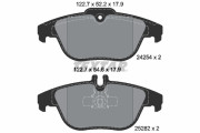 2425401 Sada brzdových destiček, kotoučová brzda epad TEXTAR