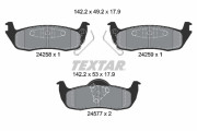 2425801 Sada brzdových destiček, kotoučová brzda epad TEXTAR