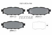2427101 Sada brzdových destiček, kotoučová brzda TEXTAR