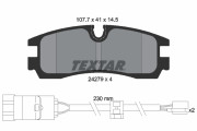 2427901 Sada brzdových destiček, kotoučová brzda TEXTAR