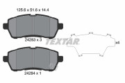 2428314 Sada brzdových destiček, kotoučová brzda TEXTAR