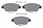 2428801 Sada brzdových destiček, kotoučová brzda TEXTAR