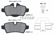 2428901 Sada brzdových destiček, kotoučová brzda epad TEXTAR