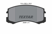 2429101 Sada brzdových destiček, kotoučová brzda TEXTAR