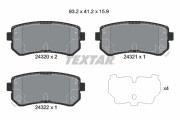 2432001 Sada brzdových destiček, kotoučová brzda epad TEXTAR