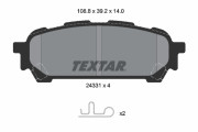 2433101 Sada brzdových destiček, kotoučová brzda TEXTAR
