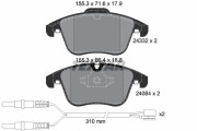 2433201 Sada brzdových destiček, kotoučová brzda epad TEXTAR