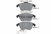 2433301 Sada brzdových destiček, kotoučová brzda epad TEXTAR