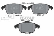 2433401 Sada brzdových destiček, kotoučová brzda epad TEXTAR