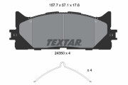 2435001 Sada brzdových destiček, kotoučová brzda TEXTAR