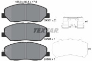 2435101 Sada brzdových destiček, kotoučová brzda TEXTAR