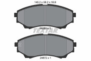 2435301 Sada brzdových destiček, kotoučová brzda TEXTAR