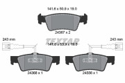 2436701 Sada brzdových destiček, kotoučová brzda epad TEXTAR