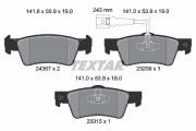 2436704 Sada brzdových destiček, kotoučová brzda epad TEXTAR
