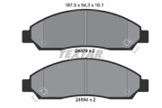 2437001 Sada brzdových destiček, kotoučová brzda TEXTAR