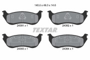 2438101 Sada brzdových destiček, kotoučová brzda TEXTAR