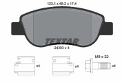 2439301 Sada brzdových destiček, kotoučová brzda epad TEXTAR