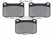 2440101 Sada brzdových destiček, kotoučová brzda epad TEXTAR