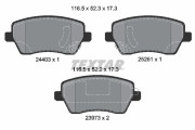 2440301 Sada brzdových destiček, kotoučová brzda epad TEXTAR