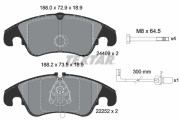 2440903 Sada brzdových destiček, kotoučová brzda TEXTAR