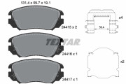 2441501 Sada brzdových destiček, kotoučová brzda TEXTAR