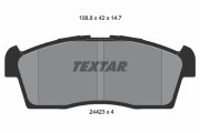 2442301 Sada brzdových destiček, kotoučová brzda TEXTAR