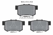 2443402 Sada brzdových destiček, kotoučová brzda epad TEXTAR