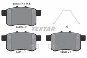 2443501 Sada brzdových destiček, kotoučová brzda TEXTAR