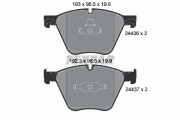 2443601 Sada brzdových destiček, kotoučová brzda epad TEXTAR