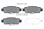 2444501 Sada brzdových destiček, kotoučová brzda TEXTAR