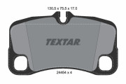 2445403 Sada brzdových destiček, kotoučová brzda TEXTAR
