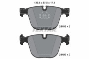 2445801 Sada brzdových destiček, kotoučová brzda epad TEXTAR