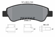 2446501 Sada brzdových destiček, kotoučová brzda epad TEXTAR