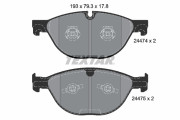 2447401 Sada brzdových destiček, kotoučová brzda epad TEXTAR