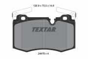 2447801 Sada brzdových destiček, kotoučová brzda epad TEXTAR