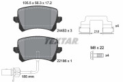 2448307 Sada brzdových destiček, kotoučová brzda epad TEXTAR