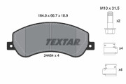 2448404 Sada brzdových destiček, kotoučová brzda epad TEXTAR
