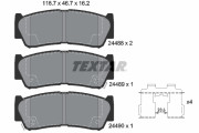 2448801 Sada brzdových destiček, kotoučová brzda epad TEXTAR