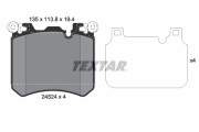 2452401 Sada brzdových destiček, kotoučová brzda epad TEXTAR