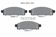 2452905 Sada brzdových destiček, kotoučová brzda TEXTAR