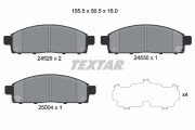 2452901 Sada brzdových destiček, kotoučová brzda TEXTAR