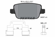 2453702 Sada brzdových destiček, kotoučová brzda epad TEXTAR