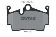2454101 Sada brzdových destiček, kotoučová brzda epad TEXTAR