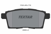 2454501 Sada brzdových destiček, kotoučová brzda TEXTAR