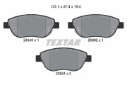 2454901 Sada brzdových destiček, kotoučová brzda epad TEXTAR